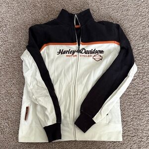 Harley-Davidson Black, White & Orange Track Jacket